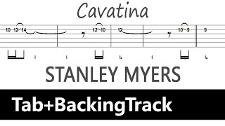 Stanley Myers  Cavatina  Guitar TabBackingTrack [upl. by Latoya]