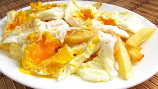 Cómo hacer Huevos Rotos al estilo Lucio [upl. by Htezil]