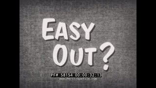 1950s US NAVY FILM quotEASY OUTquot CONSEQUENCES OF BAD CONDUCT DISCHARGE 58154 [upl. by Alphard]