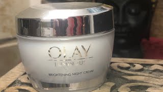 Olay Luminous Brightening Night Cream Review [upl. by Ynnos]