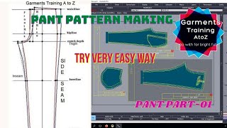 Lectra Modaris Tutorial Bangla📱 Garments Training a to z📱 How to Lectra Modaris Pant Pattern Making [upl. by Neill]