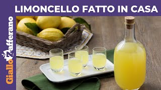 LIMONCELLO RICETTA FACILE PER FARLO IN CASA [upl. by Annaig]