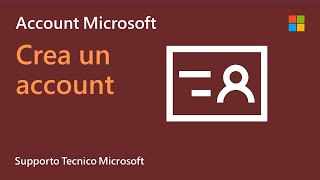 Come creare un nuovo account Microsoft  Microsoft [upl. by Kulda]