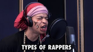 TYPES OF RAPPERS IN THE STUDIO [upl. by Eilak]