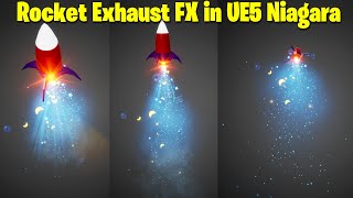 Rocket Exhaust FX in UE5 Niagara Tutorial  Download Files [upl. by Denie680]