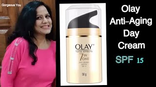 AntiAging Cream Review  OLAY TOTAL EFFECTS 7 IN ONE DAY CREAM – GENTLE SPF 15  Gorgeous You [upl. by Nuris]