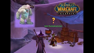 Classic WoW Are We There Yeti Bsause Completes Yeti Quest [upl. by Nyladnor775]