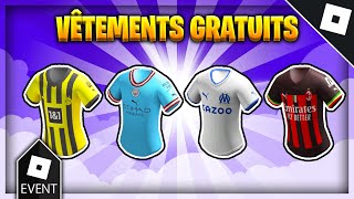 GRATUIT┊Comment obtenir 4 maillots de foot dans Roblox [upl. by Nail]