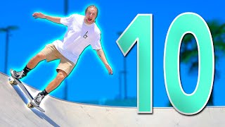 10 EASIEST SKATEPARK TRICKS FOR BEGINNERS [upl. by Eipper]