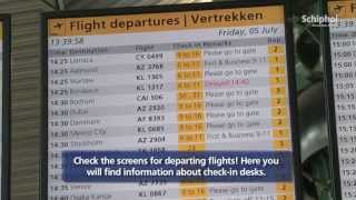 Directions for departure from Amsterdam Airport Schiphol nontransfer [upl. by Doherty879]