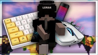 Thocky Keyboard  Mouse Sounds ASMR Handcam  Sweaty Hypixel Bedwars [upl. by Prissie]