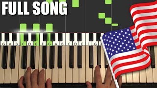 USA National Anthem  Star Spangled Banner Piano Tutorial Lesson [upl. by Eleirbag]