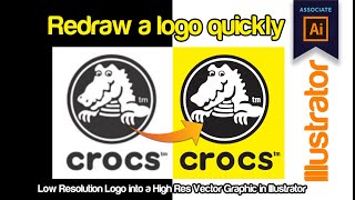 How to Redraw a Logo  Adobe Illustrator Tutorial [upl. by Mahsih]