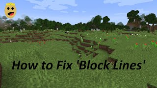 How to Fix Block Lines in Minecraft 116 Nvidia Users [upl. by Monjo]