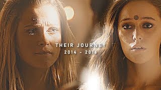 clarke and lexa  their journey  2014  2016  saturn  NEW full story [upl. by Brookes]