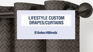 Lifestyle Custom DrapesCurtains from SelectBlindscom [upl. by Aicilat471]