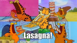 Garfield  Eating Lasagna Compilation [upl. by Nitaj742]