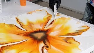 EXTRAORDINARY Abstract Acrylic Pour Paintings  Dutch Pour Bloom [upl. by Freberg411]