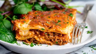 Easy Homemade Lasagne Recipe  Perfect Family Comfort Food [upl. by Kettie]