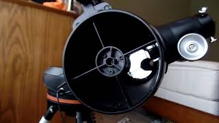 Celestron 114LCM collimation easier method [upl. by Aryt]