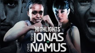 NATASHA JONAS VS CHRIS NAMUS HIGHLIGHTS  BOXING [upl. by Zere]