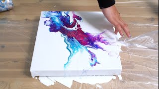 Acrylic pouring with HOUSEPAINT amp the NEW studio [upl. by Nihhi]