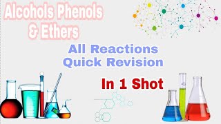 Chemistry Chapter9 Alcohols Phenols amp Ethers ALL IMPORTANT REACTIONS QUICK REVISION With PDF [upl. by Stoll]