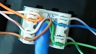 How to wire and punch down RJ45 jack for a wall plate [upl. by Charo975]