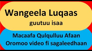 Wangeela Luqaas Sagaleedhaan Afaan Oromoo   Macaafa Qulqulluu  Kakuu H 3 [upl. by Alsworth]