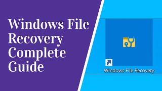 How to Use Microsoft’s “Windows File Recovery” on Windows 10 [upl. by Inavoy975]