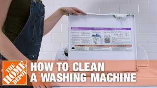 How to Clean a Washing Machine  The Home Depot [upl. by Enirual696]