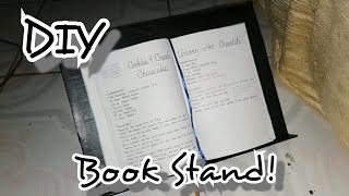 DIY BOOK STAND using recyclable materials  MarVanna Productions [upl. by Haleehs]