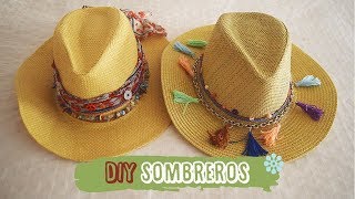 DIY Sombreros perfectos para el verano y viajar  DIY easy Hats [upl. by Rebmac719]