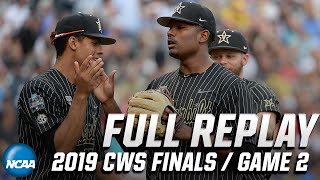 Vanderbilt vs Michigan 2019 CWS Finals Game 2  FULL REPLAY [upl. by Ahsienom]