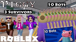 PIGGY 3 VS 10 BOTS MAX DIFFICULTY  Roblox [upl. by Bernelle]