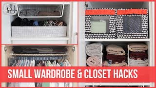 How to fit everything in a small wardrobe or closet  OrgaNatic [upl. by Ck907]