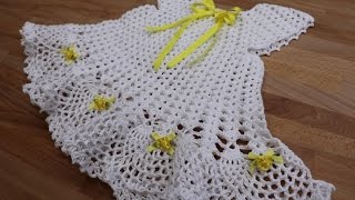 Vestido Crochet para Niña de 18 meses a 2 años cc [upl. by Cirilla]