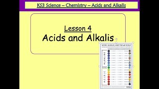 Year 7  Chemistry  Acids and Alkalis [upl. by Aneekan591]