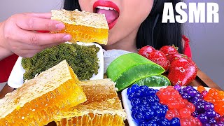 MOST POPULAR FOODS FOR ASMR HONEYCOMB ALOE VERA TANGHULU SEAGRAPES POPPING BOBA ASMR Phan [upl. by Utham782]