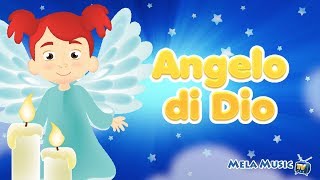 Angelo di Dio  Preghiere per bambini MelaEducational [upl. by Kcor]