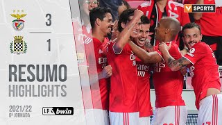 Highlights  Resumo Benfica 31 Boavista Liga 2122 6 [upl. by Harat]