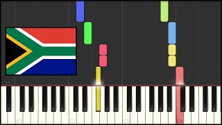 South Africa National Anthem Piano Tutorial [upl. by Katy]