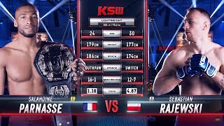 KSW Free Fight Salahdine Parnasse vs Sebastian Rajewski [upl. by Keller]