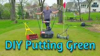 Back Yard DIY Putting Green Everything You Need to Know [upl. by Norwood530]