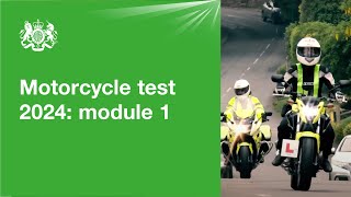 Motorcycle test 2024  module 1 official DVSA guide [upl. by Eillod]