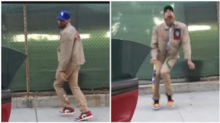 Chris Brown Dancing quotGo Crazyquot In the street [upl. by Hedi]