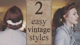 Quick amp Easy Vintage Hairstyles [upl. by Vivia]