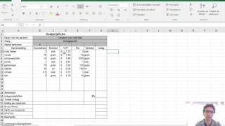 Het maken van een kostprijsfiche [upl. by Sanger695]