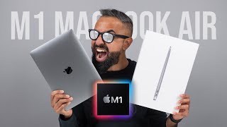 NEW M1 MacBook Air UNBOXING and First Impressions [upl. by Dosia]