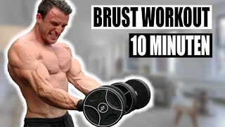 10 Minuten Brust Workout für Zuhause  Kombinationsworkout für Qualitätsmuskulatur  Sascha Huber [upl. by Sinnoda806]